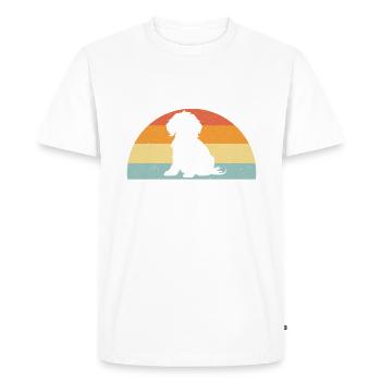 Cadeaux Cockapoo - T-shirt Premium bio Homme - blanc - Devant - Nico (187cm)