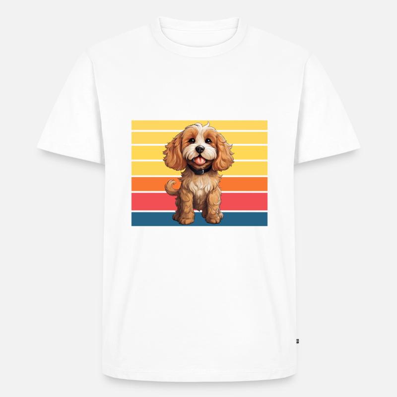 Cockapoo Gifts - Männer Premium Bio T-Shirt - Weiß