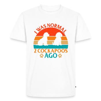 Cadeaux Cockapoo - T-shirt Premium bio Homme - blanc - Devant - Nico (187cm)
