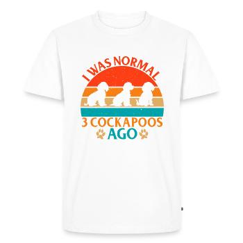 Cadeaux Cockapoo - T-shirt Premium bio Homme - blanc - Devant - Nico (187cm)