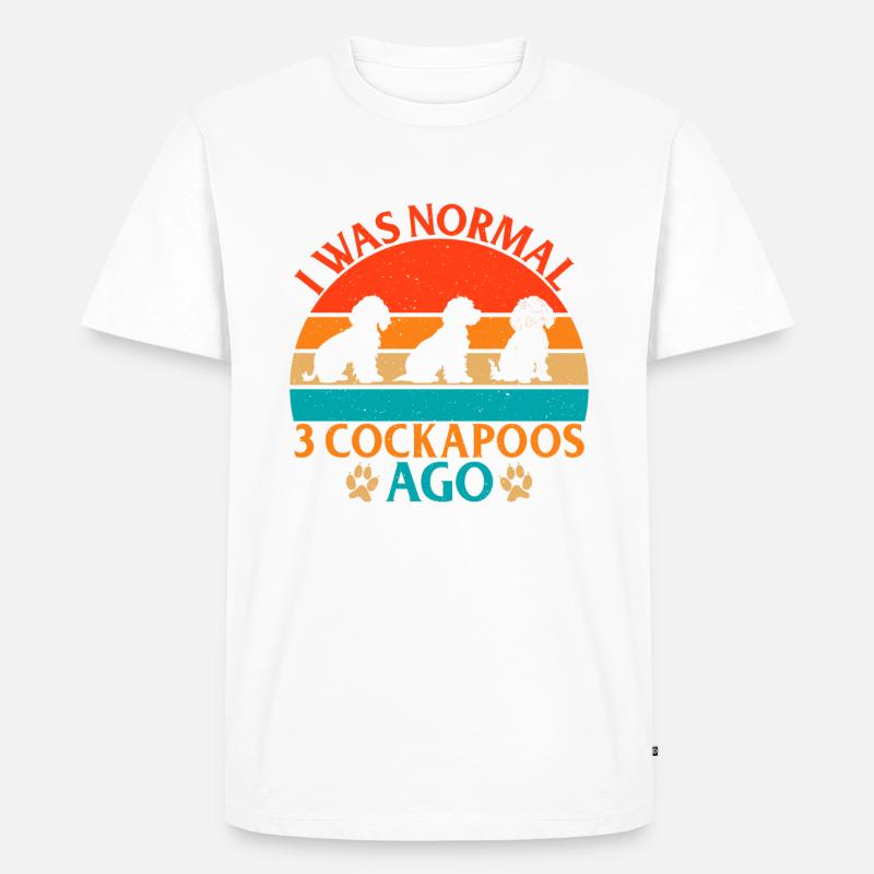 Cockapoo Gifts - Männer Premium Bio T-Shirt - Weiß