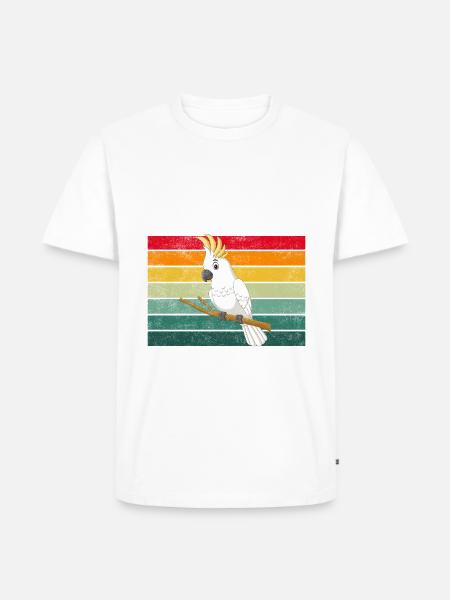 Cockatiel Gifts - Männer Premium Bio T-Shirt - Weiß