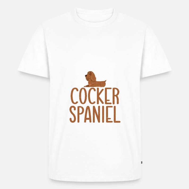 Cadeaux Cocker Spaniel - T-shirt Premium bio Homme - blanc