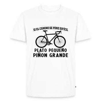 Cyclist Men Bike Gifts Cycling - Men's Premium Organic T-Shirt - white - Front - Nico (187cm)