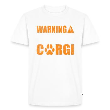 Cadeaux de corgi pour les amateurs de corgi - T-shirt Premium bio Homme - blanc - Devant - Nico (187cm)