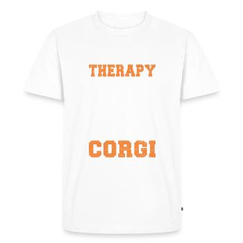 Cadeaux de corgi pour les amateurs de corgi - T-shirt Premium bio Homme - blanc - Devant - Nico (187cm)