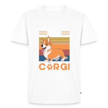 Cadeaux de corgi pour les amateurs de corgi - T-shirt Premium bio Homme - blanc - Devant - Nico (187cm)