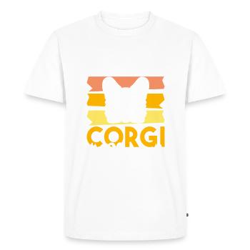 Cadeaux de corgi pour les amateurs de corgi - T-shirt Premium bio Homme - blanc - Devant - Nico (187cm)