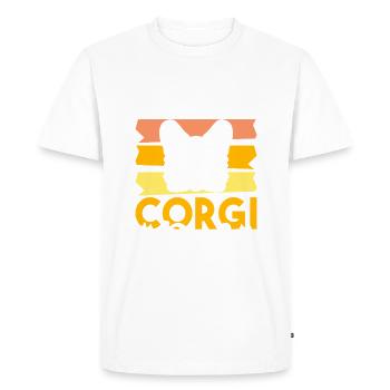 Cadeaux de corgi pour les amateurs de corgi - T-shirt Premium bio Homme - blanc - Devant - Nico (187cm)