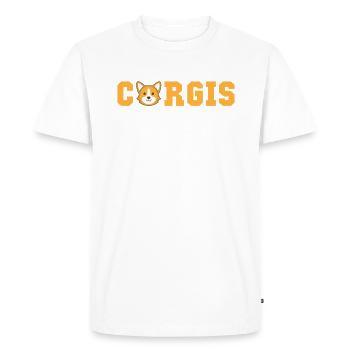 Cadeaux de corgi pour les amateurs de corgi - T-shirt Premium bio Homme - blanc - Devant - Nico (187cm)