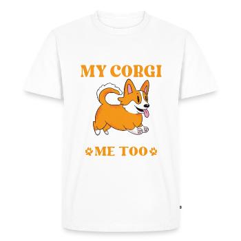 Cadeaux de corgi pour les amateurs de corgi - T-shirt Premium bio Homme - blanc - Devant - Nico (187cm)