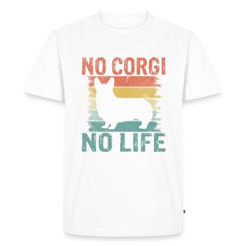 Cadeaux de corgi pour les amateurs de corgi - T-shirt Premium bio Homme - blanc - Devant - Nico (187cm)
