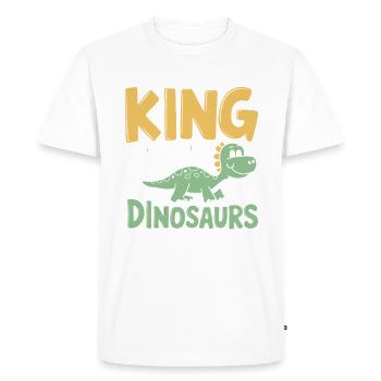 Décorations de fête de dinosaures - T-shirt Premium bio Homme - blanc - Devant - Nico (187cm)