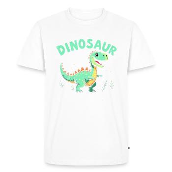 Décorations de fête de dinosaures - T-shirt Premium bio Homme - blanc - Devant - Nico (187cm)