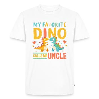 Décorations de fête de dinosaures - T-shirt Premium bio Homme - blanc - Devant - Nico (187cm)