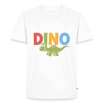 Décorations de fête de dinosaures - T-shirt Premium bio Homme - blanc - Devant - Nico (187cm)