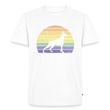 Doberman Gifts - Men's Premium Organic T-Shirt - white - Front - Nico (187cm)