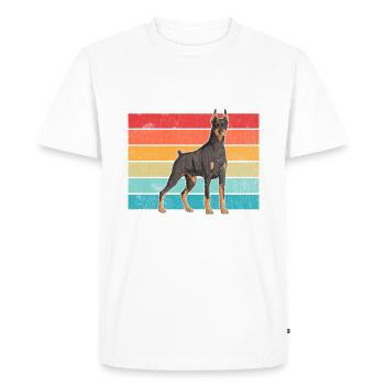 Cadeaux Doberman - T-shirt Premium bio Homme - blanc - Devant - Nico (187cm)