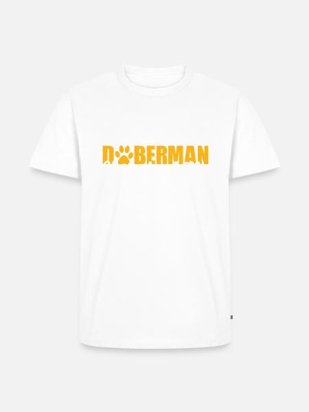 Doberman Gifts - Männer Premium Bio T-Shirt - Weiß