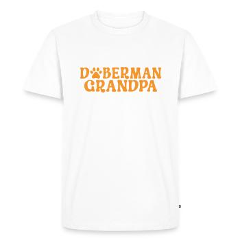 Doberman Gifts - Men's Premium Organic T-Shirt - white - Front - Nico (187cm)