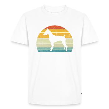 Doberman Gifts - Men's Premium Organic T-Shirt - white - Front - Nico (187cm)