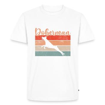 Cadeaux Doberman - T-shirt Premium bio Homme - blanc - Devant - Nico (187cm)