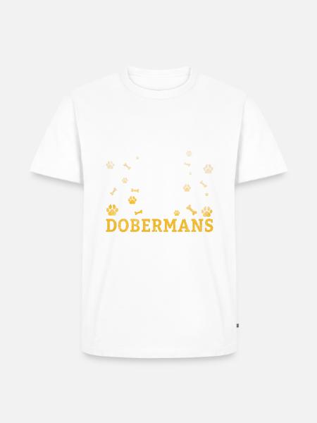 Doberman Gifts - Männer Premium Bio T-Shirt - Weiß