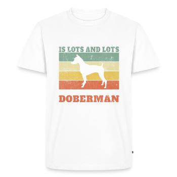 Cadeaux Doberman - T-shirt Premium bio Homme - blanc - Devant - Nico (187cm)