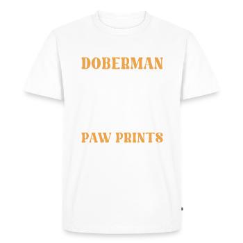 Doberman Gifts - Men's Premium Organic T-Shirt - white - Front - Nico (187cm)