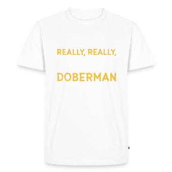 Cadeaux Doberman - T-shirt Premium bio Homme - blanc - Devant - Nico (187cm)