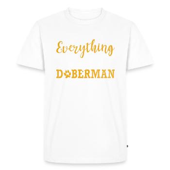 Cadeaux Doberman - T-shirt Premium bio Homme - blanc - Devant - Nico (187cm)