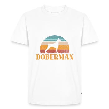 Cadeaux Doberman - T-shirt Premium bio Homme - blanc - Devant - Nico (187cm)