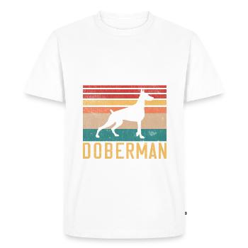 Cadeaux Doberman - T-shirt Premium bio Homme - blanc - Devant - Nico (187cm)