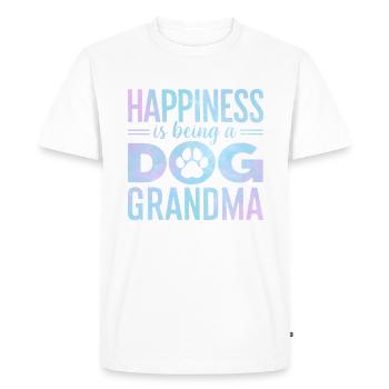 Cadeaux de grand-mère pour chien - T-shirt Premium bio Homme - blanc - Devant - Nico (187cm)