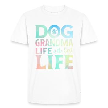 Cadeaux de grand-mère pour chien - T-shirt Premium bio Homme - blanc - Devant - Nico (187cm)