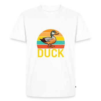 Cadeaux de canard pour les amateurs de canard - T-shirt Premium bio Homme - blanc - Devant - Nico (187cm)