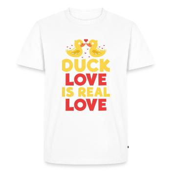 Cadeaux de canard pour les amateurs de canard - T-shirt Premium bio Homme - blanc - Devant - Nico (187cm)