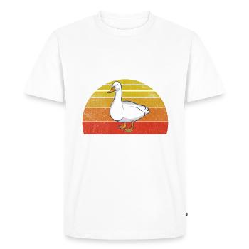 Cadeaux de canard pour les amateurs de canard - T-shirt Premium bio Homme - blanc - Devant - Nico (187cm)