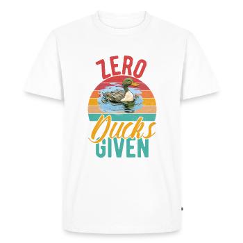 Cadeaux de canard pour les amateurs de canard - T-shirt Premium bio Homme - blanc - Devant - Nico (187cm)