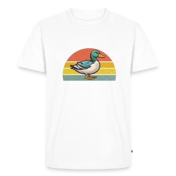 Cadeaux de canard pour les amateurs de canard - T-shirt Premium bio Homme - blanc - Devant - Nico (187cm)