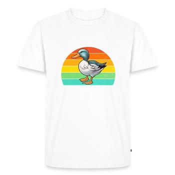 Cadeaux de canard pour les amateurs de canard - T-shirt Premium bio Homme - blanc - Devant - Nico (187cm)