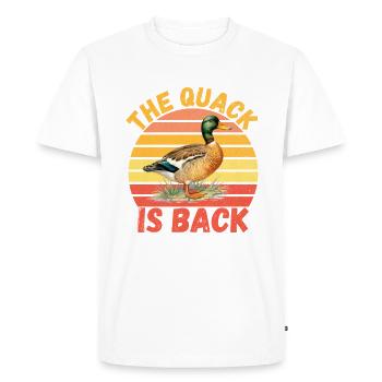 Cadeaux de canard pour les amateurs de canard - T-shirt Premium bio Homme - blanc - Devant - Nico (187cm)