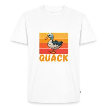 Cadeaux de canard pour les amateurs de canard - T-shirt Premium bio Homme - blanc - Devant - Nico (187cm)