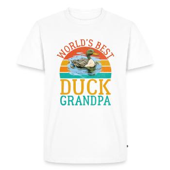 Cadeaux de canard pour les amateurs de canard - T-shirt Premium bio Homme - blanc - Devant - Nico (187cm)