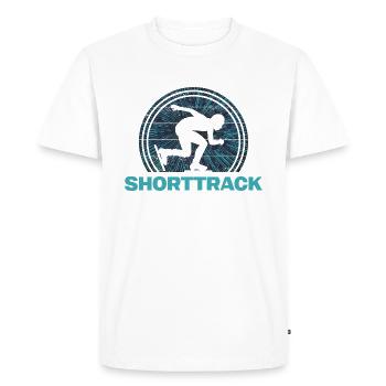 ice skating shorttrack speed skating - Men's Premium Organic T-Shirt - white - Front - Nico (187cm)