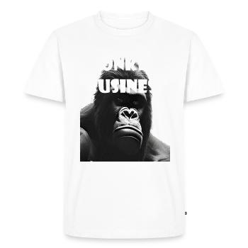 Singeries - T-shirt Premium bio Homme - blanc - Devant - Nico (187cm)