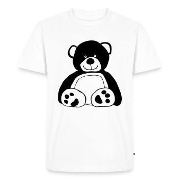 Teddy Bear - T-shirt Premium bio Homme - blanc - Devant - Nico (187cm)