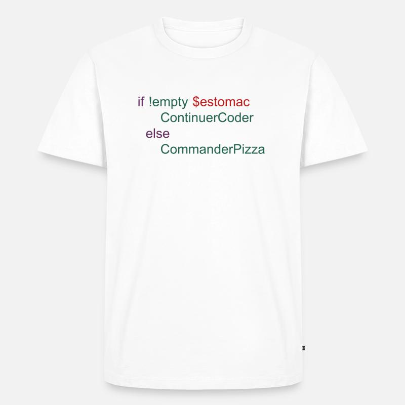 encoder - Men's Premium Organic T-Shirt - white