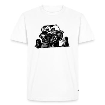 Autocross - Buggy - 4x4 - Offroad - T-shirt Premium bio Homme - blanc - Devant - Nico (187cm)