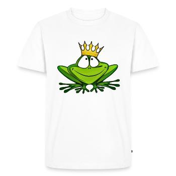 Grenouille Prince - Grenouille - T-shirt Premium bio Homme - blanc - Devant - Nico (187cm)